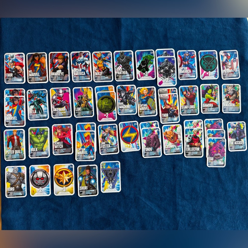Marvel Superhero Trading Cards